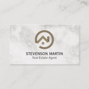 Real Estate Modern Stylised Logo Business Card