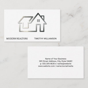 Real Estate Modern Stylish Logo  Business Card