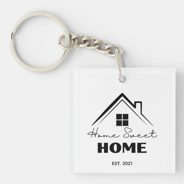 Real Estate New Homeowner Congratulations  Key Ring (Front)