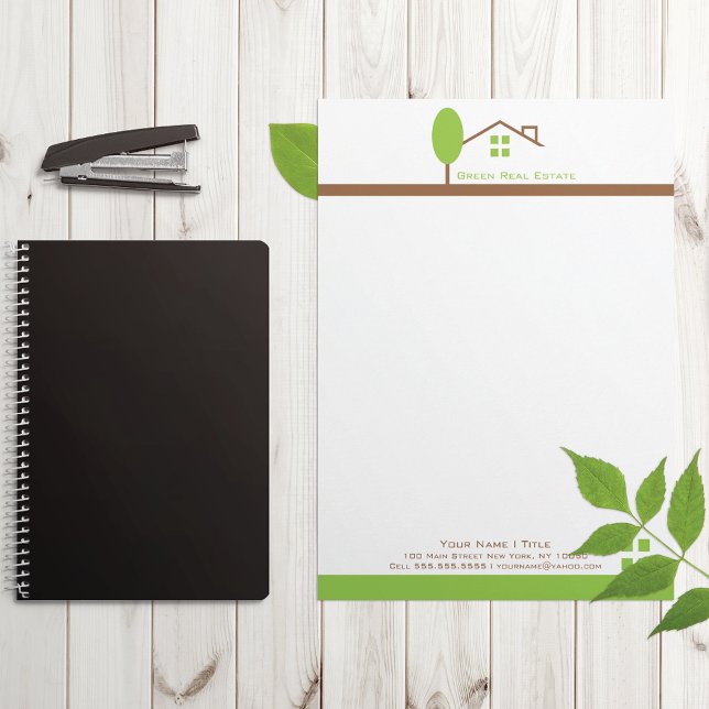 Real Estate Office Letterhead Template (Creator Uploaded)