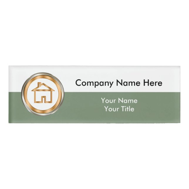 Real Estate Office Staff ID Badges (Front)