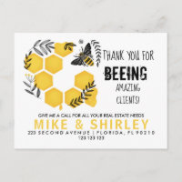 Real estate Open House Honey Bee Pop by  Postcard