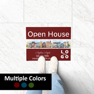 Real Estate Open House Marketing Doormat