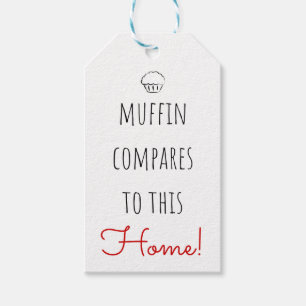 Real Estate Open House Muffin Compares Gift Tags