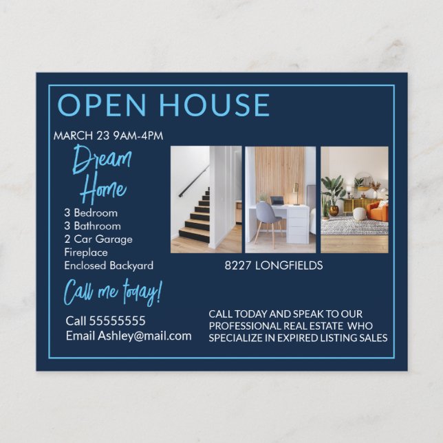 Real Estate Open House Postcards Flyer (Front)