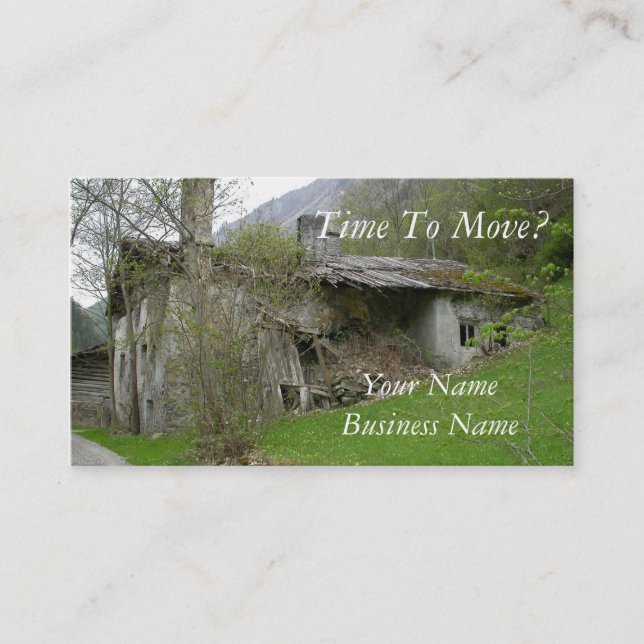 Real Estate or Moving Business Card (Front)