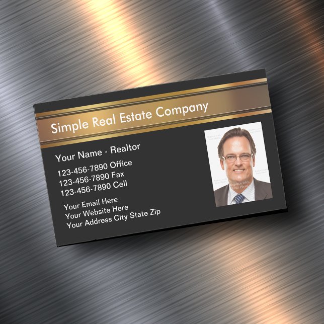 Real Estate Photo Magnetic Business Cards (Creator Uploaded)