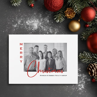 Real Estate Photo | Minimalist Christmas Thank You Holiday Card
