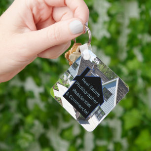 Real Estate Photographer QR Code Key Ring
