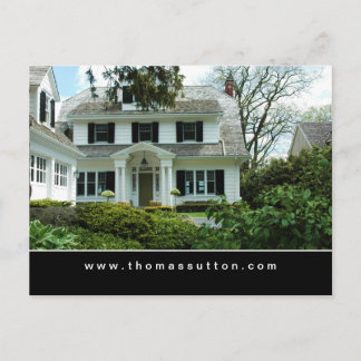 Real Estate Postcards White Formal House