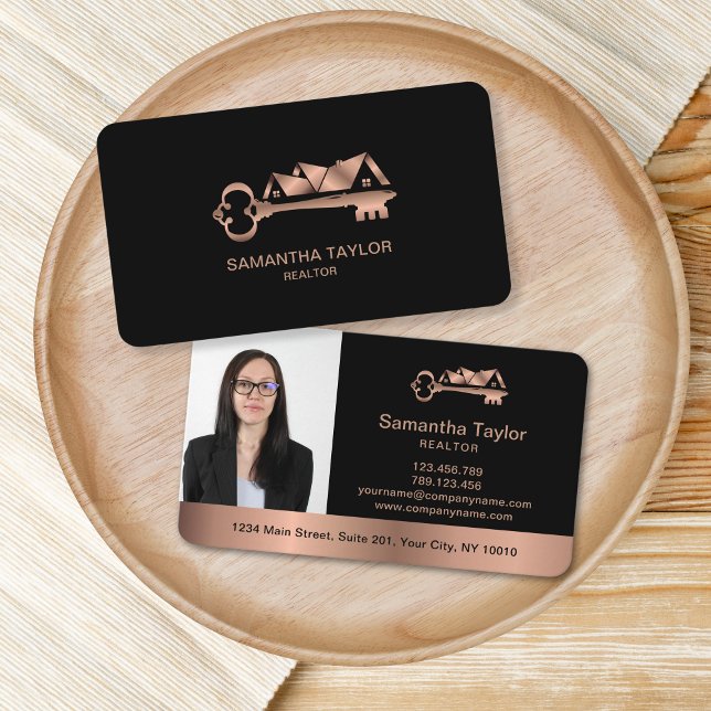 Real Estate Professional  Add Photo and logo Busin Business Card (Creator Uploaded)