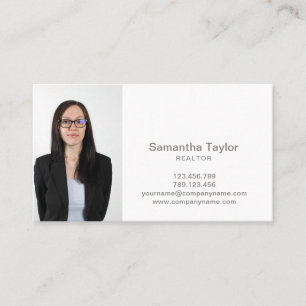 Real Estate Professional Add Photo and logo Business Card