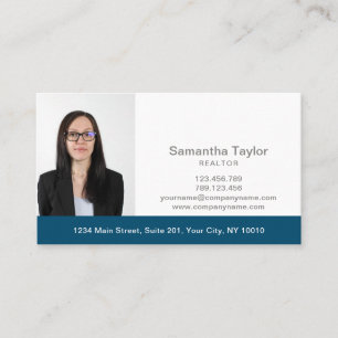 Real Estate Professional  Add Photo and logo Business Card