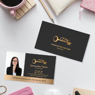 Real Estate Professional Add Photo and logo Business Card