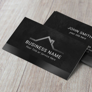 Real Estate Professional Black  Business Card
