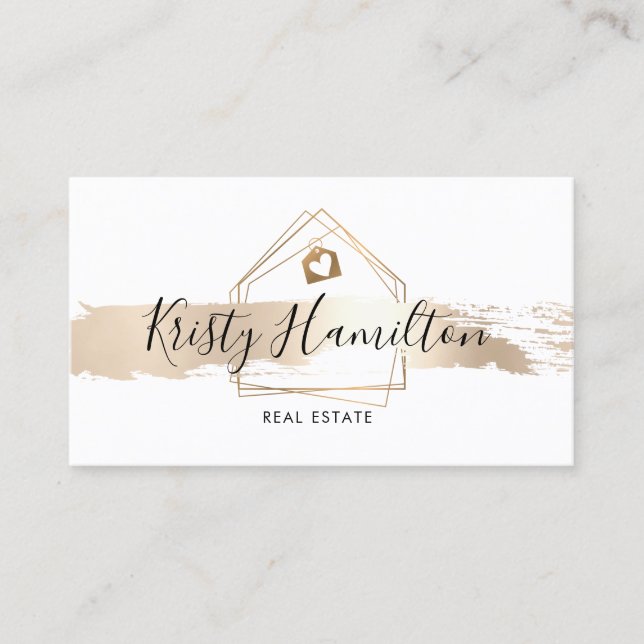 real estate professional house realtor qr code business card (Front)