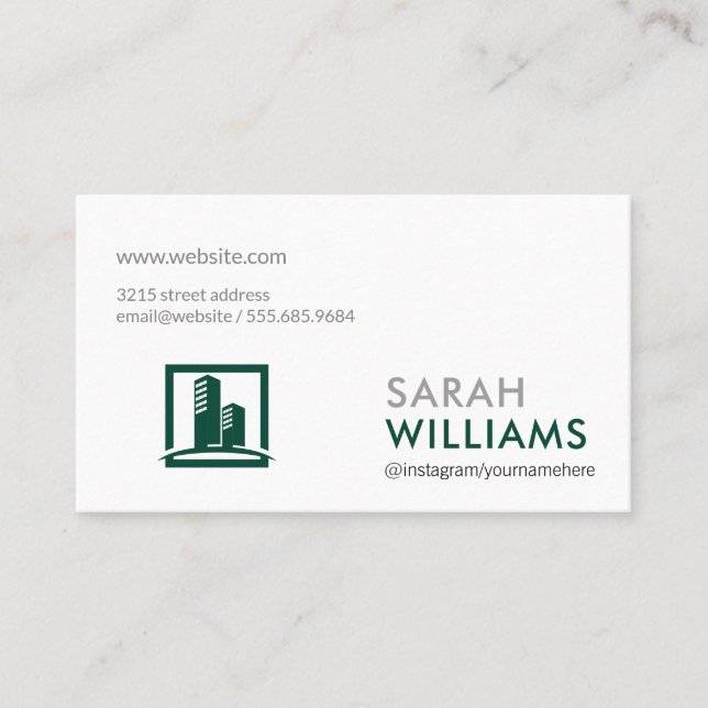 Real Estate Professional | Marketing Corporate Business Card (Front)