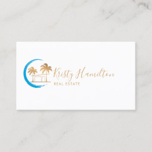 real estate professional palm beach house photo bu business card