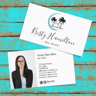 real estate professional palm beach house photo bu business card