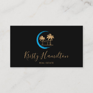 real estate professional palm beach house photo bu business card
