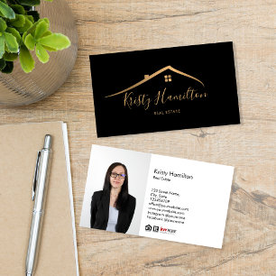 real estate professional realtor key add photo bu business card