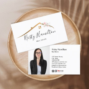 real estate professional realtor key add photo bu business card