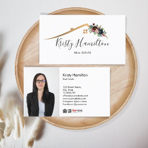 real estate professional realtor key add photo bu business card