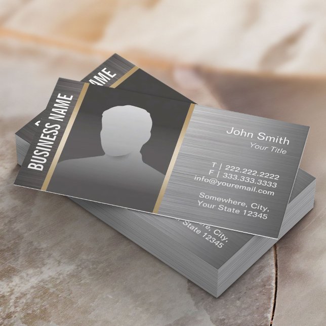Real Estate Professional Realtor Metal Photo Business Card (Creator Uploaded)