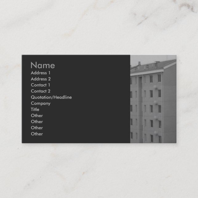 Real Estate Profile Card (Front)