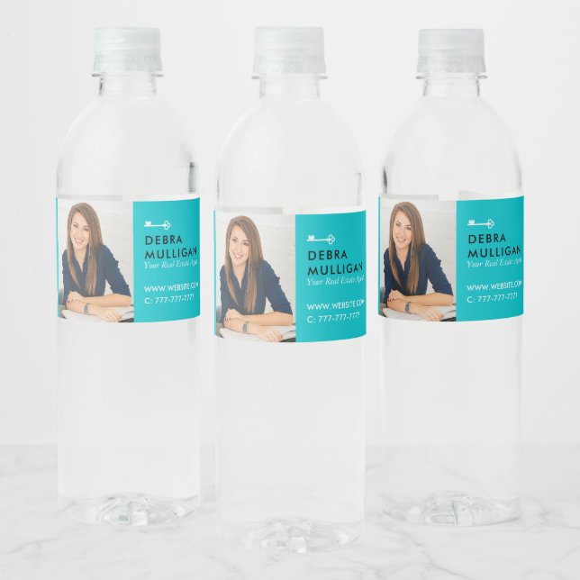 Real Estate Promotional Water Bottle Label (Bottles)