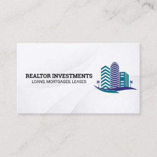 Real Estate Properties   Commercial   Skyscrapers Business Card