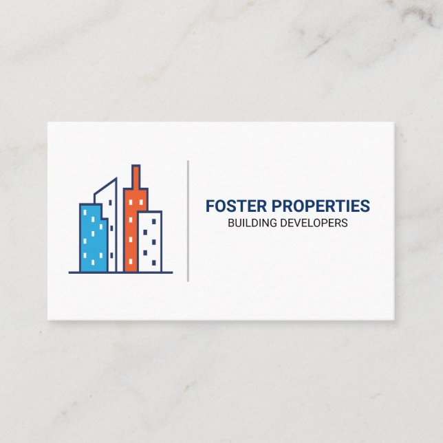 Real Estate Properties | Rentals Business Card (Front)