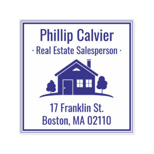 Real Estate Properties return address Self-inkin Self-inking Stamp