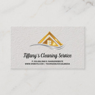 Real Estate Property Gold Logo Business Card
