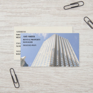 Real Estate Property manager   Business Card