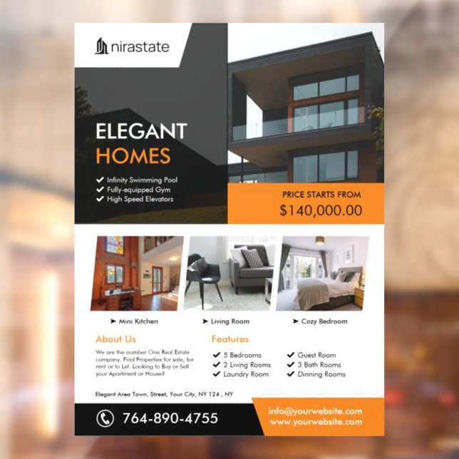 Real Estate Property  Window Cling (Sheet 2)