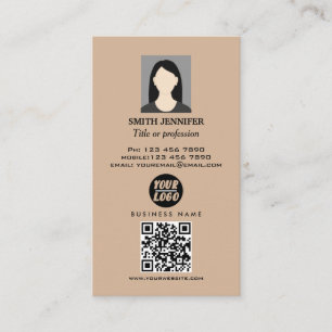 Real estate QR code professional photo elegant  Business Card
