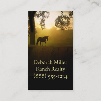 Real Estate Ranch Properties Business Card