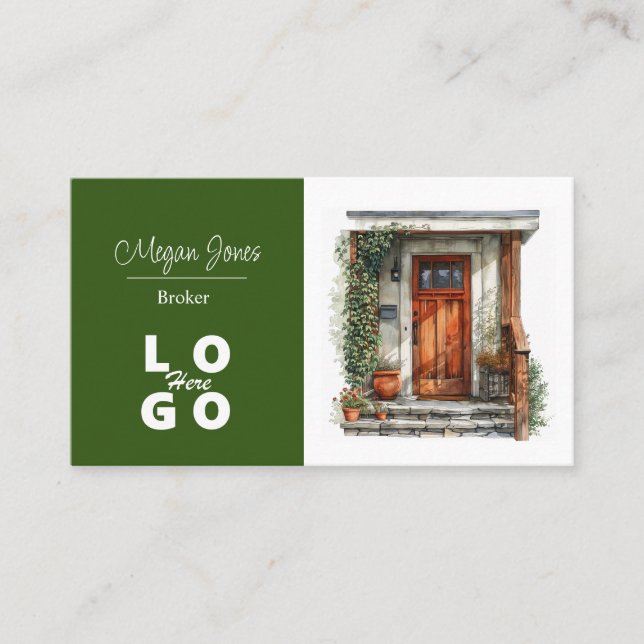 Real Estate, Realtor, Broker Business Card (Front)