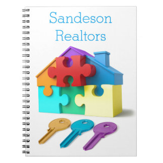 Real Estate, Realtor, estate agent, New Home Spiral Notebook