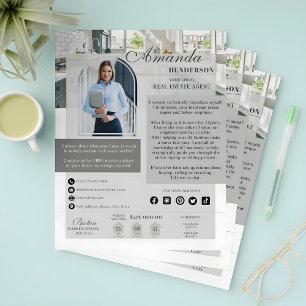 Real Estate Realtor Introduction Marketing Farming Flyer