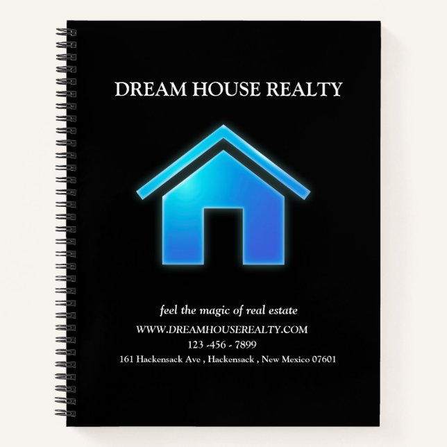  Real Estate Realtor Promotional Marketing Notebook (Front)