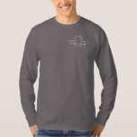 Real Estate Realtor T-Shirt<br><div class="desc">Stylish long-sleeved shirt features your details on the front and back in chic lettering. Personalise this t-shirt for yourself,  your company and employees. (Leave areas blank if you do not want any details printed.)</div>