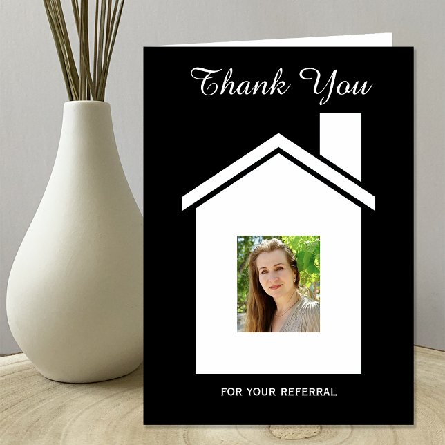 Real Estate Referral Thank You Photo Card (Creator Uploaded)