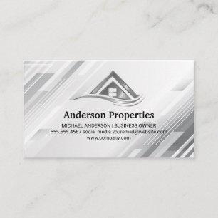 Real Estate Residential Commercial Properties Business Card