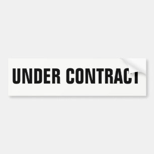 Real Estate Sign UNDER CONTRACT sticker