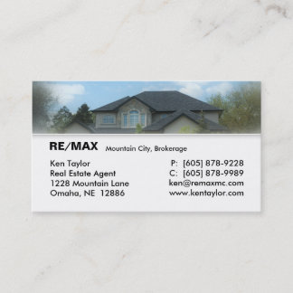 Real Estate Stucco House Business Card