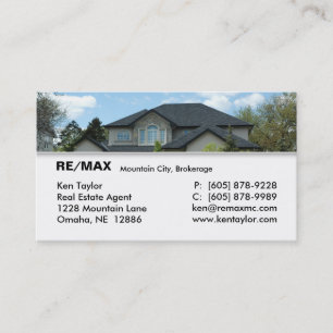 Real Estate Stucco House Business Card 2