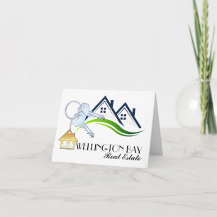 Real Estate Thank You or Blank Note Card