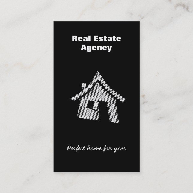 Real Estate | Unique Home Business Card (Front)